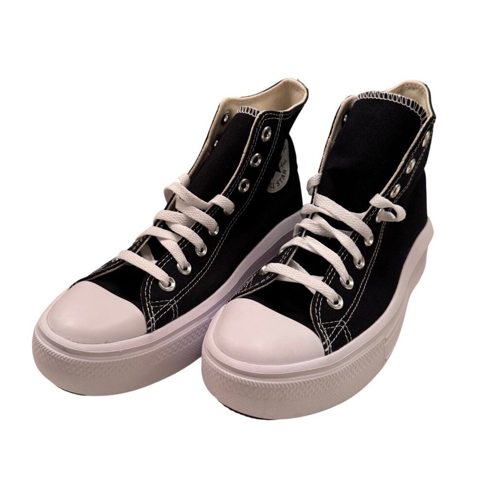 Chuck Taylor All Star Move Platform Converse Size Women's 9.5 EU 41 NWT Black - Picture 9 of 16